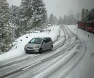 Bernina Pass Snow Road photo