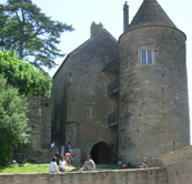 French Medieval Castle Brancion Burgundy picnic photo