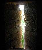 Castle defences arrow loophole photo