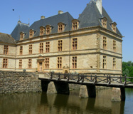 Bourgogne Chateau with moat photo