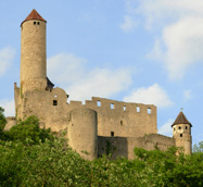 Romantic castle Hornberg on the neckar