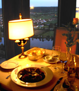 Romantic View Restaurant Neckar River Hornberg photo
