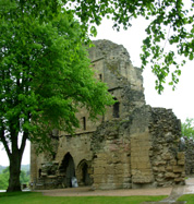 Medieval Castle Ruins Yorkshire photo