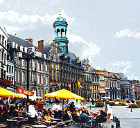 Mons Belgium town square photo