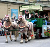 Oktoberfest Munich Parade Beer Wagon photo