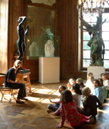 Aguste Rodin school children families photo