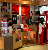 Auto Racing fan memorabilia shop photo