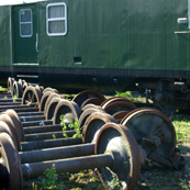 Rolling stock historic railroad photo