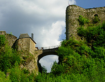 Drawbridge at Goidfroid of Bouillon Castle photo