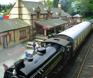 Haverthwaite Rail Station Steam Engine photo