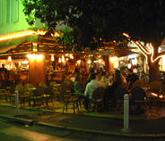 French Riviera sidewalk restaurants photo