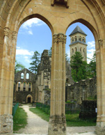 Gothic Arches Historic Abbey Orval photo