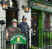 Sherlock Holmes Museum Baker Street photo with Bobby
