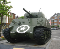 Sherman Tank McAuliffe Square photo