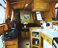 Canal Boat Cabin Galley photo