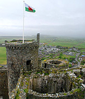 Halech Castle Tower Views Welsh Coast photo