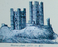 Tudor Brick Towr Hedingham Illustration image