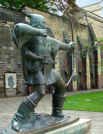 Robin Hood Bronze at Nottingham Castle photo