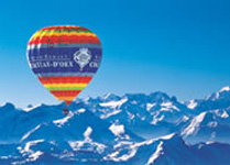 Rougemont Ski Resort Switzerland Balloon photo
