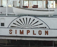 Steam Paddle Ship Simplon Geneva photo