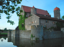 Castle Sommersdorf Moat and Sunset photo