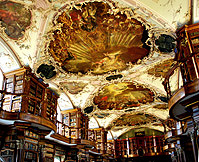 Rococco Ceiling St Gallen Library photo