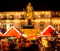 Dusseldorf Christmas market Old Town Rathaus photo