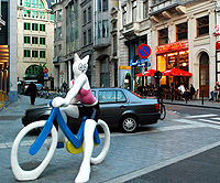 Cartoon Sculpture on Brussels Street photo