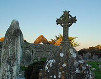 Cross at St Declan Oratory Ardmore Monastery Cemetery photo