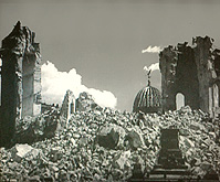 Frauenkirche Bomb Damage 1945 photo