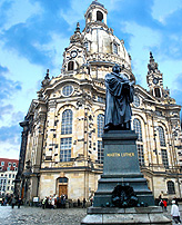 Dresden Frauenkirche Square Martin Luther photo