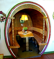 Wine Barrel Restaurant Booth photo