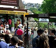 Ticket Office lines Eiffel Tower photo