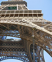 Eiffel Tower Iron Work and Stairs photo
