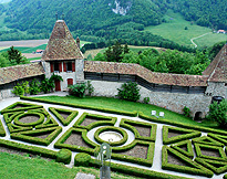 Garden at Chateau Gruyeres photo