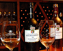 Glasses and Labels of Wine Tasting Room photo
