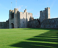Gatehouse and Walls Battlements Shadows Pembroke Castle photo
