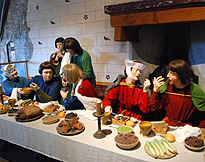 Medieval Banquet Dining Tableau photo