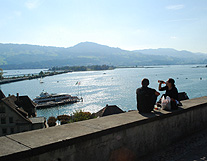 Lake Zurch View from Lindenhof photo
