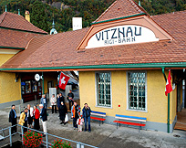 Vitznau Lake Lucerne Rigi Bahn stop photo