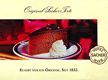 Sacher Torte Advertisement photo
