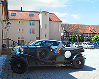 Stauffeneck Castle Hotel Bentley in Parking Lot photo