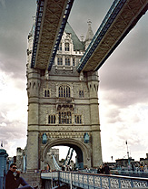 Tower Bridge Raodway Crossing South Bank Tower photo