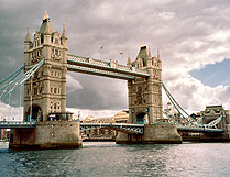 London Tower Bridge on the Thames photo