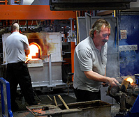 Glass Blowing Waterford factory photo