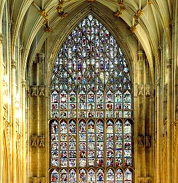 York Minster Great East Window Stained Glass Bible Scenes photo