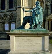 Holy Roman Emperor Constantine Throne Statue York photo