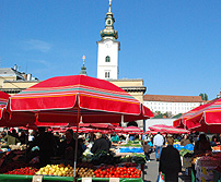 Zagreb Dolac Market Umbrellas photo