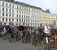 Bikes Parked in Amsterdam photo