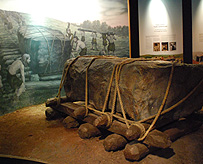 Ancient Stone Roller Construction exhibit photo